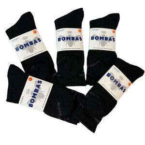 Bombas midCalf Socks size Large Mens/Womens black cushion stay up Honeycomb new